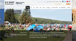 Desktop Screenshot of goeastofedmonton.com